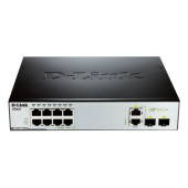  DLK-DES-3200-10 8-Port Fast Ethernet L2 Managed Switch with 1 x SFP and 1 x Combo 1000BASE-T/SFP ports (fanless)